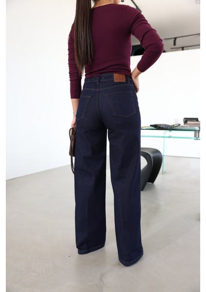 Yüksek Bel Likralı Boru Paça Jean fırsatları