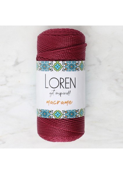 Loren Macrame Bordo El Örgü Ipi - Rm 0113 - 34344