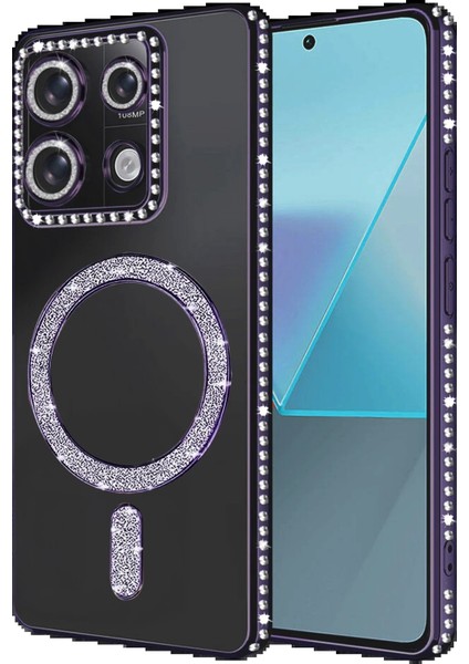 Xiaomi Redmi Note 13 Pro 4g Joke Simli Magneticsafe Kılıf - Derin MOR-(5796) - M855K586-R56855