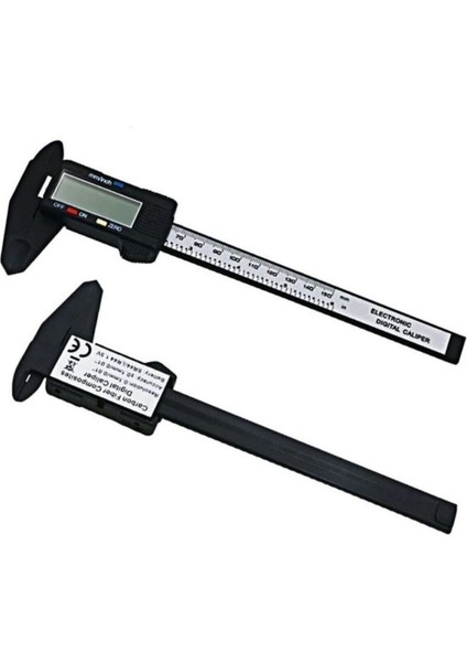 ® 150 mm Dijital Kumpas Elektronik Fiber Karbon Kaplı Plastik - Kumpas