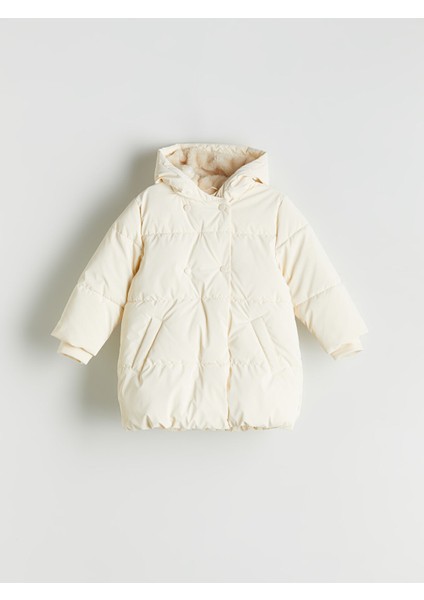 Yeni Sezon Kapüşonlu Kız Çocuk Mont