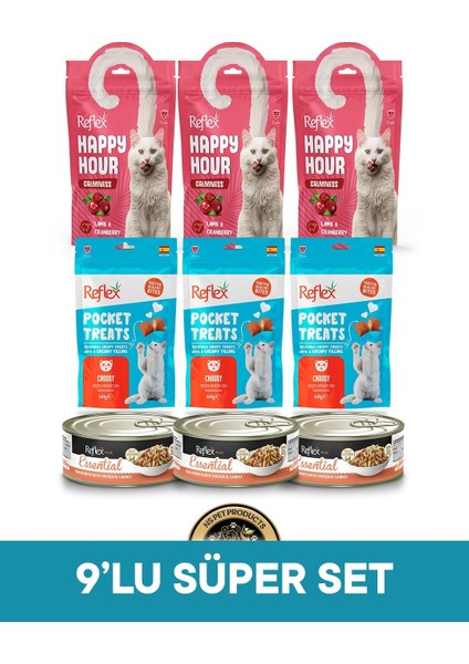 Happy Hour-Pocket Treats-Essential Kedi Maması 9'lu Süper Set - 2
