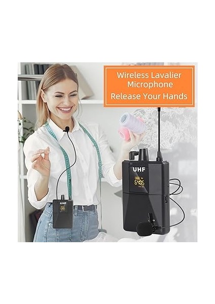 Kablosuz Yaka Mikrofonu Temi Yaka Mikrofonu Gürültü Azaltma Verici ve Alıcı ile Dslr Kamera Alı Telefon Pa Hoparlörü ile Röportaj Video Kaydı Için Uyumlu fiyatları