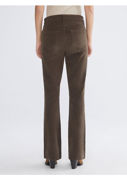 Yeni Sezon Dar Fit Kadife Kadın Pantolon fırsatları