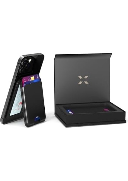 Smart Akıllı Deri Cüzdan Takip Edilebilir Manyetik Kartlık Ekstra Güçlü Mıktanıs ile Tam Kenetlenme ve Sağlam Tutuş Magsafe Uyumlu X6608 fiyatları