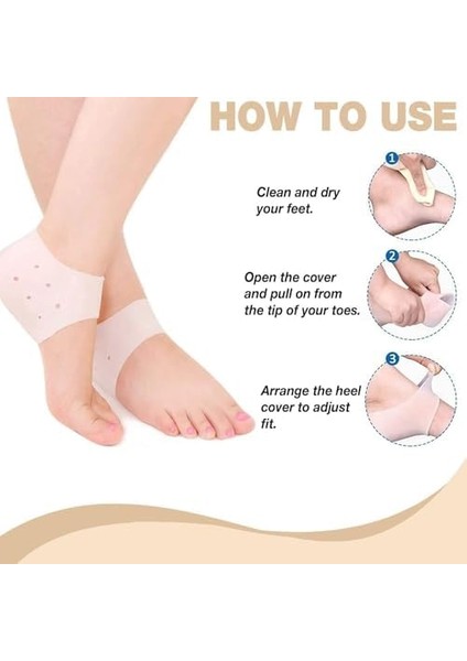 Kyrotech Silikon Topuk Koruyucu Çorap – 1 Çift | Jel Yastıklı Topuk Pedleri | Topuk Ağrısı, Aşil Tendiniti, Plantar Fasiit ve Çatlak Topuklar Için Destek | Erkek & Kadın Için Nefes Alabilir 1 Çift modelleri