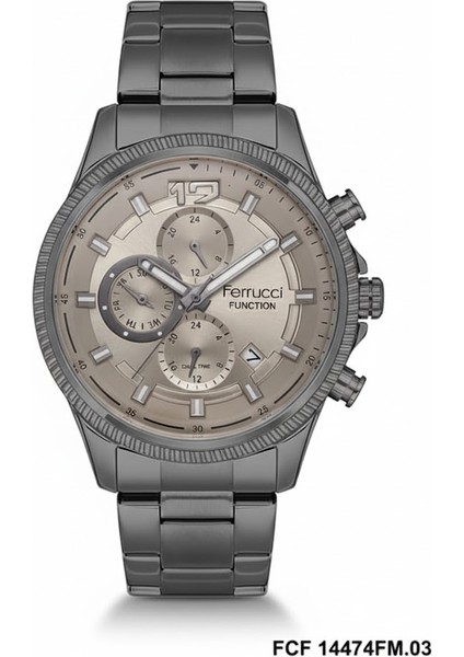 Erkek Kol Saati Antrasit Renk, Antrasit Kadran - Şık Metal Kordon, 2 Yıl Garantili