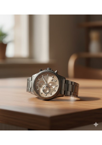 Erkek Kol Saati Antrasit Renk, Antrasit Kadran - Şık Metal Kordon, 2 Yıl Garantili fiyatları