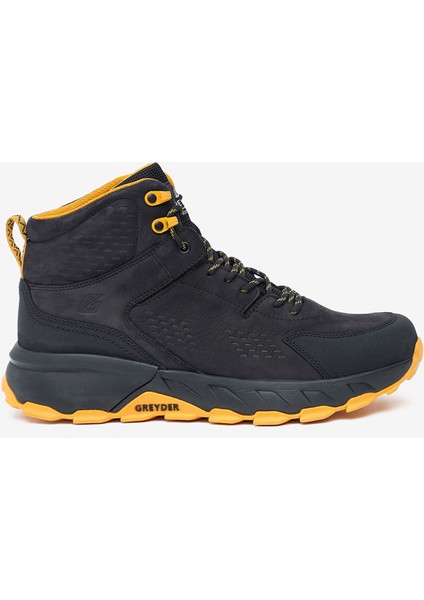 Erkek Siyah Sarı Hakiki Deri Su Geçirmez Outdoor Bot 5K1GB16342
