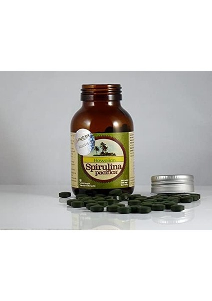 Hawaiian Spirulina Pacifica - 200TABLETX500MG - NET:100G Cam Kavanoz Hawaii'den Spirulina Raw Vegan Superfood TETT:31.7.2026 fiyatları