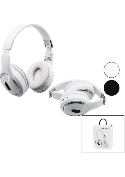 Aır Max 3 Katlanır Şarjlı Bluetooth Kulak Üstü Kablosuz Kulaklık PL-2335 (4940)