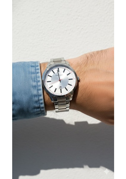 Erkek Kol Saati Gümüş Renk, Metalik Kadran - Şık Metal Kordon, 2 Yıl Garantili modelleri