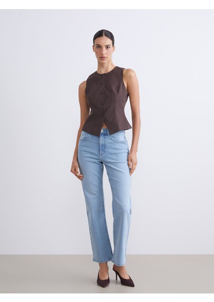 Yeni Sezon Bisiklet Yaka Kadın Klasik Yelek modelleri