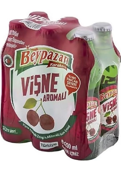 Beypazarı Vişne Aromalı Maden Suyu 6X200 ml
