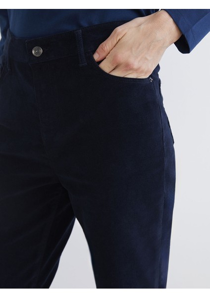 Yeni Sezon Dar Fit Kadife Kadın Pantolon modelleri