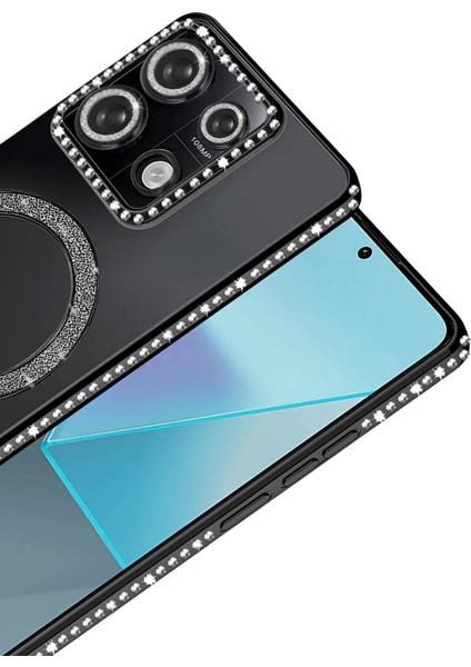 Xiaomi Redmi 13C Joke Simli Magneticsafe Kılıf - SIYAH-(5796) - M398K555-R90398 fırsatları