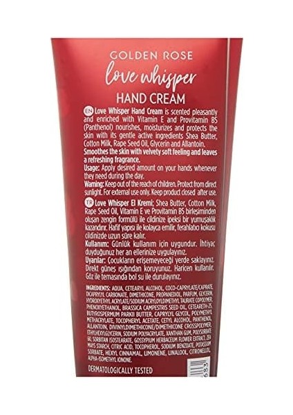 Golden Rose Hand Cream El Kremi (No: Love Whisper, 50 Ml) modelleri