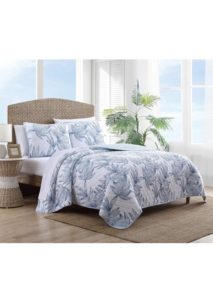 Bahama Yorgan Takımı, Pamuk, Mavi, Kraliçe