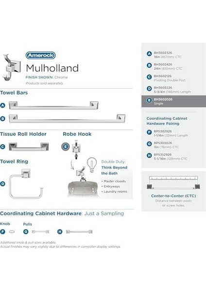 Bornoz Askısı - Mulholland Serisi, Krom fiyatları