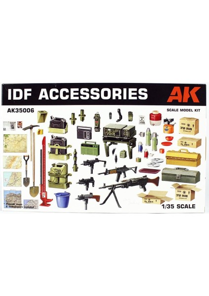 Ak 35006 1/35 Ölçek, Israil Ordusu Aksesuarları, Plastik Model Kiti