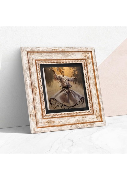 Taş Duvar Tablosu - Çerçeveli Taş Tablo - Dekoratif Duvar Sanatı - Modern Ev ve Ofis Duvar Dekoru T1-264