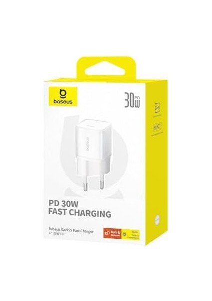 GAN5S Hızlı Şarj Adaptörü 1c, 30W Eu, Ay Beyazı fiyatları