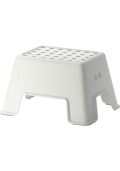 Bolmen Tabure Olarak Kullanılır Kaymaz 25 cm 2 Renkler, Plastik, Beyaz, 44 x 35 x 25 cm