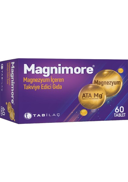 Magnimore Magnezyum Içeren Takviye Edici Gıda 60 Kapsül fiyatları