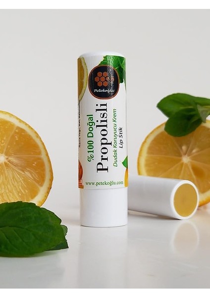 Petekoğlu Dudak Kremi Propolis Bal Nane Limon Aynısefa Shea Hindistan Cevizi Üzüm Çekirdeği Yağları Balmumu Lipstick Balm fiyatları