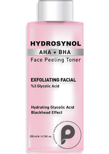 Procsın Hydrosynol Siyah Nokta Önleyici Arındırıcı Aha (%3 Glikolik Asit) + Bha Tonik 200 ml
