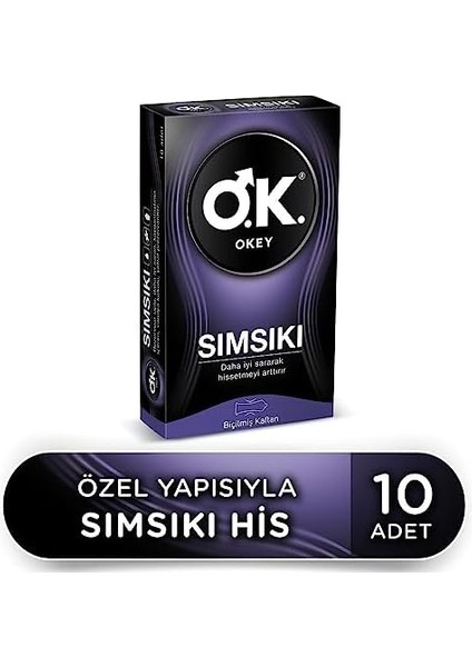 Okey Sımsıkı Prezervatif 10 Adet fiyatları