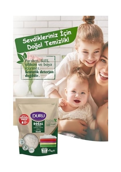 Duru Doğal Granül Matik Sabun Klasik 3 x 1 kg fiyatları