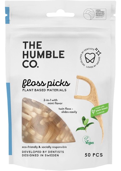 The Humble Co. Humble Brush Floss Picks Nane - Kürdanlı Diş Ipi