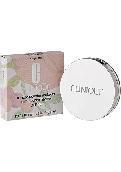 Clinique Almost Powder Makeup SPF15 03 Light Pudra 1 Paket (1 x 10 G) modelleri
