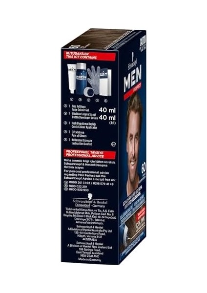 Schwarzkopf Men Perfect Saç Boyası 60 - Kahve, 80 ml modelleri