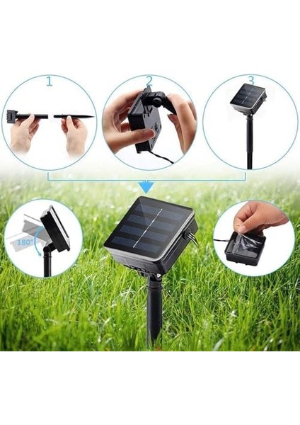 Solar Güneş Enerjili Rgb 100 Led, 12 Metre,8 Modlu, LED Bahçe,, Avlu, Balkon, Havuz Kenarı, Düğün, Parti, Peyzaj Aydınlatma Su Geçirmez Lamba fiyatları