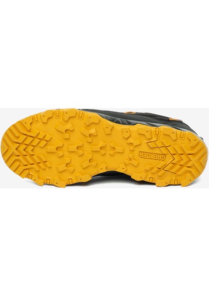 Erkek Siyah Sarı Hakiki Deri Su Geçirmez Outdoor Ayakkabı 5K1GA00171