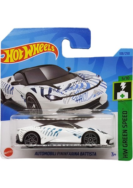 - Automobili Pininfarina Battista - Hw Speed 5/10 - HKK22 - Short Card - Beyaz - 2023
