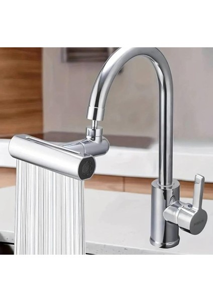 Derece Döner Başlıklı Şelale Musluk Ucu, Kademeli Ayarlanabilir Musluk Başlığı, Su Tasarruflu Şelale Mutfak Bataryası, Sıçramaya Dayanıklı Mutfak, Evye Aksesuarı