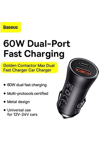 Contactor Max Series Araç Içi Şarj Cihazı-Siyah modelleri