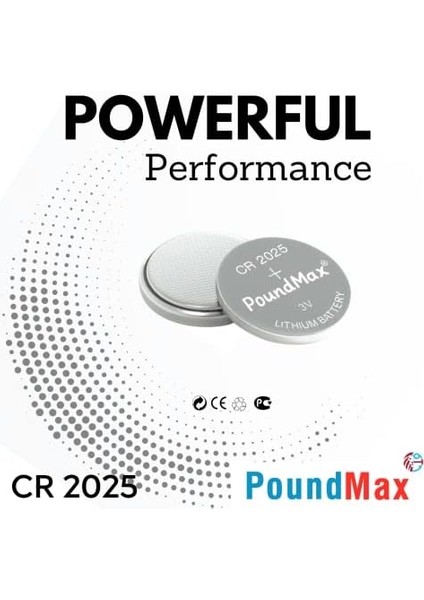 5 x CR2025 Lityum Düğme Pil, 3 V Pil, Sızdırmaz, Cıva Içermez, Uzun Ömürlü – Elektronik Küçük Cihazlar, Araba Anahtarları, Uzaktan Kumandalar, Tıbbi ve Akıllı Ev Cihazları Için fiyatları