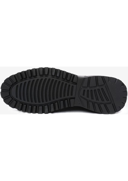 Erkek Siyah Hakiki Deri Ayakkabı 5K1SA18820