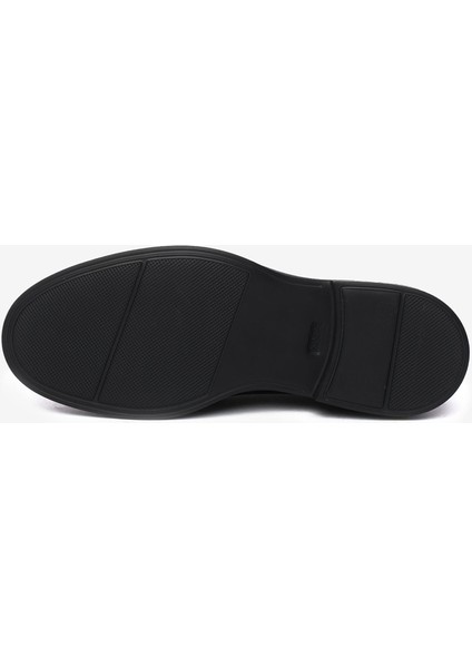 Erkek Siyah Hakiki Deri Oxford Ayakkabı 5K1KA18680