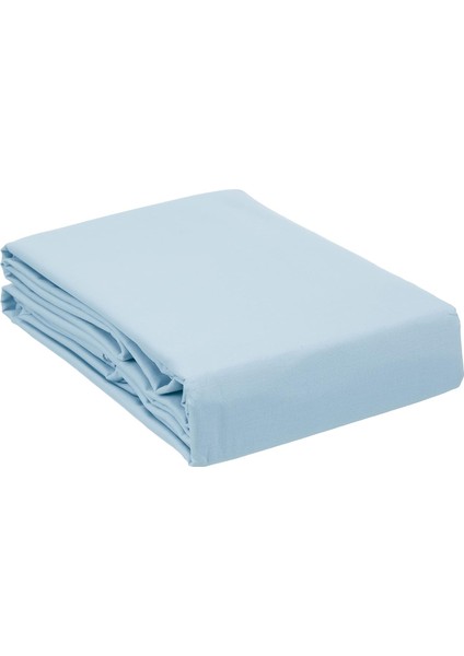 Basic Ranforce DÜZ%100 Pamuk Nevresim, Mavi, Çift Kişilik