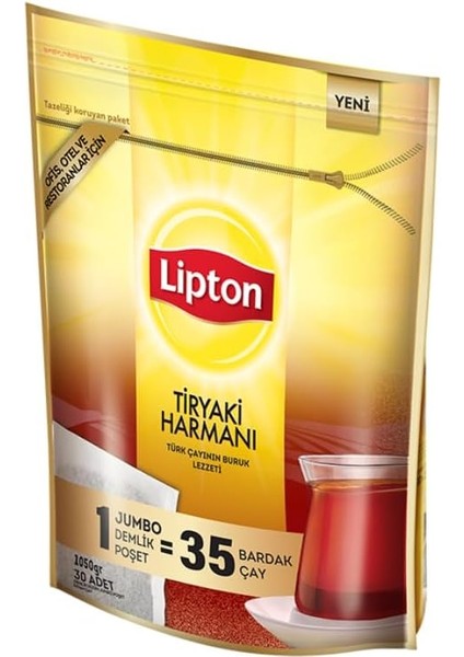 Lipton Tiryaki Harman Jumbo Demlik Poşet Çay, 30'lu, 1050 G (30X35G)