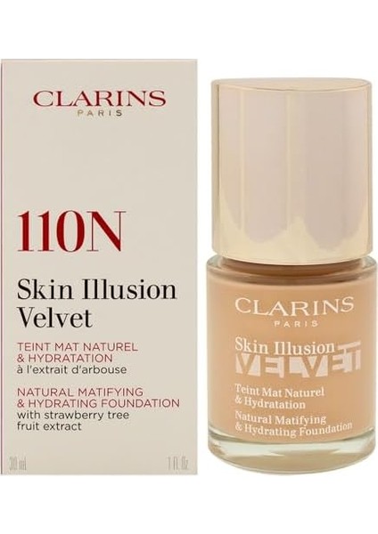 Clarins Skin Illusion Velvet 110N 30 ml Matlaştırıcı Fondöten modelleri