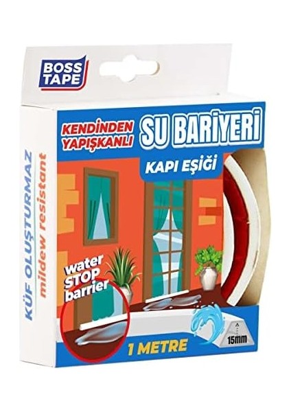 Tape Duş, Kapı Eşiği, Mutfak Tezgahı Etrafı Su Kesici Bariyer - 1 Metre fiyatları