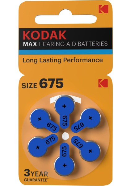 6 Adet P10 Işitme Cihazı Pili