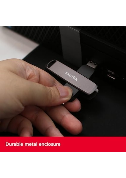 2tb Extreme Pro Çift Sürücü USB - 1.000 Mb/sn'ye Kadar, USB Type-C ve USB Type-A, Yüksek Performanslı Sürücü - SDDDE1-2T00-G46 modelleri