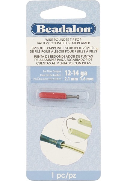 Tel Yuvarlak Çapak Eklentisi Pille Çalışan Boncuk Rayba ve 12, 14 ve Daha Küçük Ayar Telleri ile Kullanın